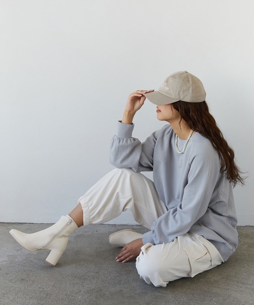 179/WG(イチナナキュウダブルジー)の「ピグメントチュニックスウェット(スウェット・レディース・グレー/パープル/ピンク・FREE)」の4枚目の写真