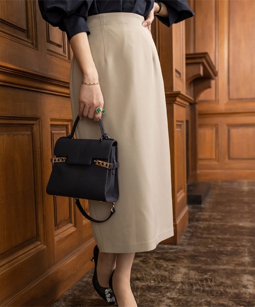 UR'S(ユアーズ)の「ペンシルタイトスカート(スカート・レディース・ブラック/グレイッシュベージュ/ダークネイビー・S/M/L)」の10枚目の写真