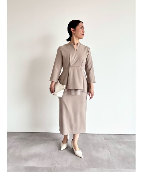 UR'S(ユアーズ)の「ペンシルタイトスカート(スカート・レディース・ブラック/グレイッシュベージュ/ダークネイビー・S/M/L)」の12枚目の写真