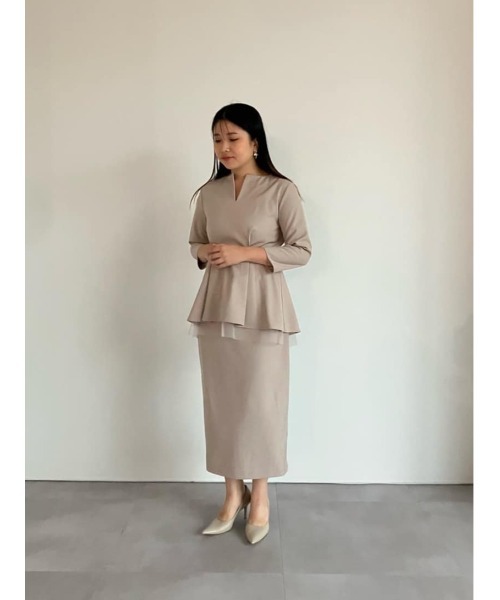 UR'S(ユアーズ)の「ペンシルタイトスカート(スカート・レディース・ブラック/グレイッシュベージュ/ダークネイビー・S/M/L)」の13枚目の写真