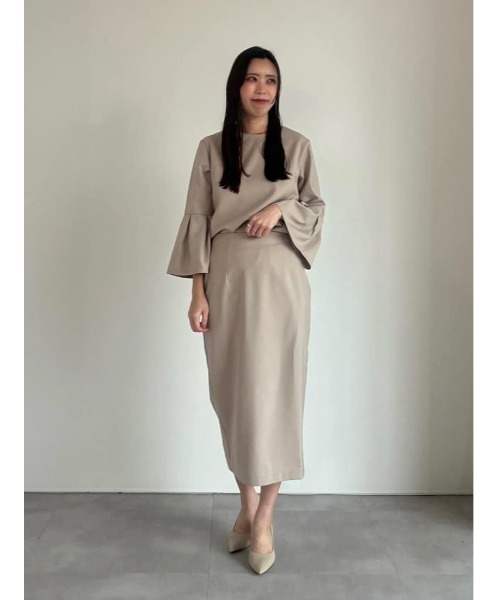 UR'S(ユアーズ)の「ペンシルタイトスカート(スカート・レディース・ブラック/グレイッシュベージュ/ダークネイビー・S/M/L)」の14枚目の写真