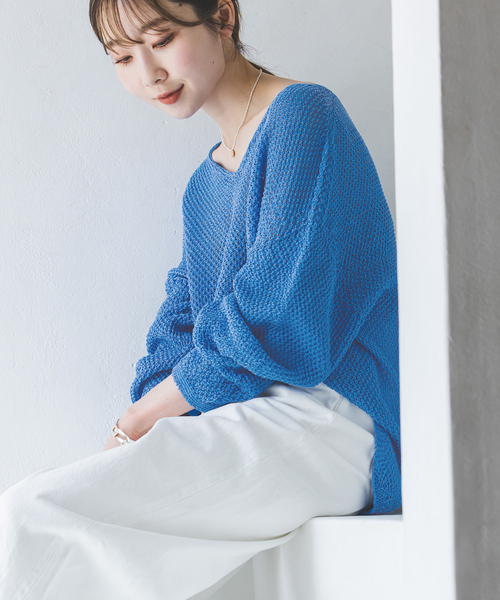 セール】《追加》ペーパーヤーンカノコ Back Vプルオーバー
