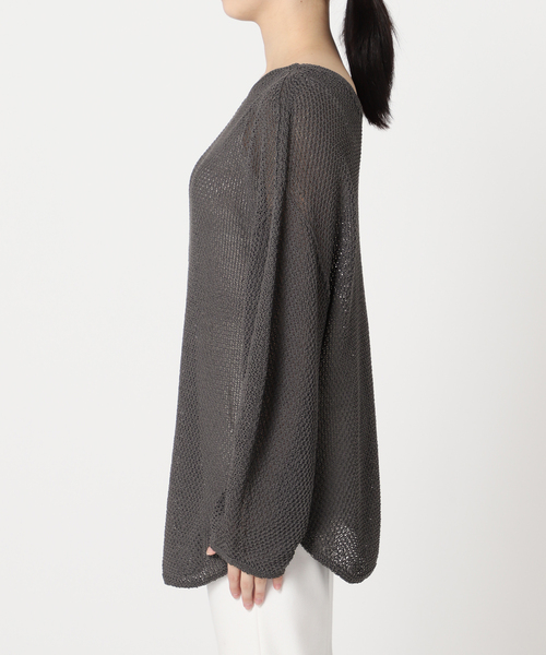 セール】《追加》ペーパーヤーンカノコ Back Vプルオーバー（ニット