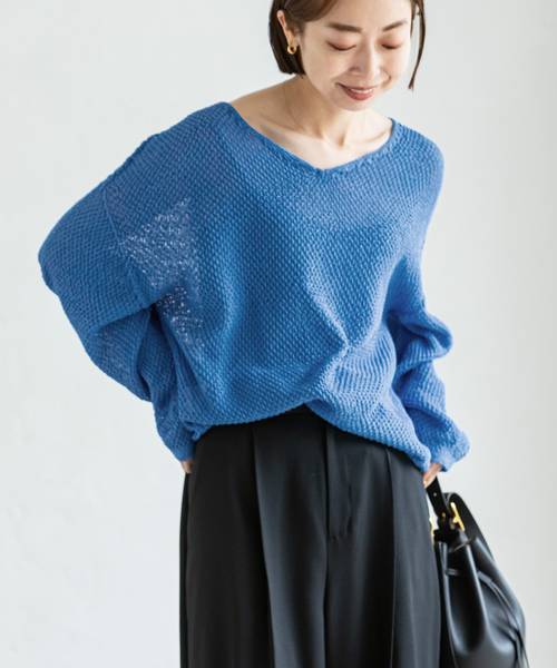 セール】《追加》ペーパーヤーンカノコ Back Vプルオーバー