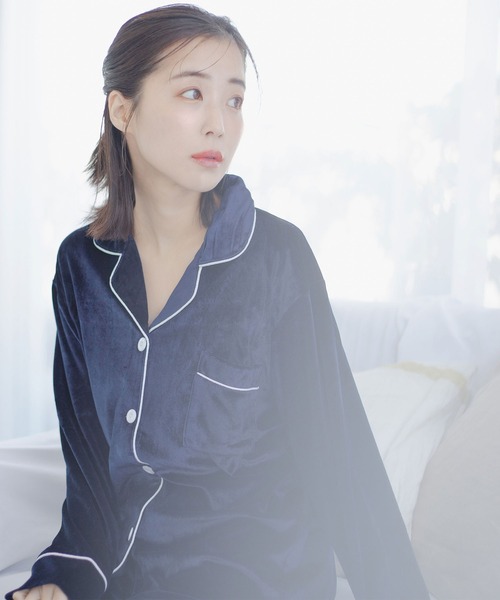 qumerry.（キュメリ）の「ベロアルームウェアセットアップ