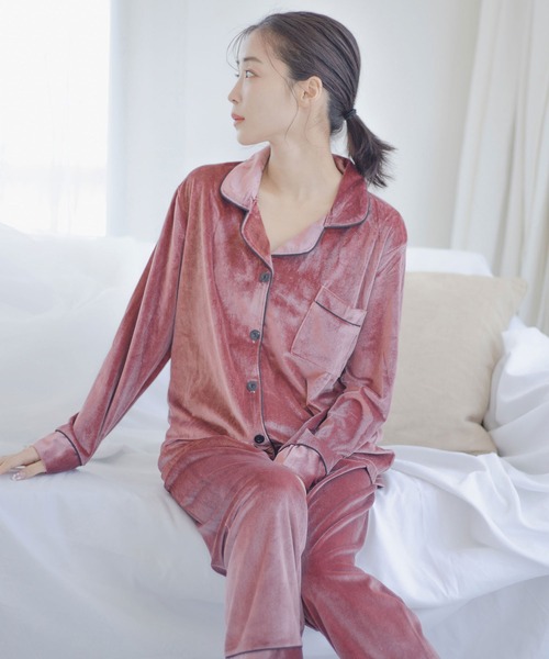 qumerry.（キュメリ）の「ベロアルームウェアセットアップ（ルーム