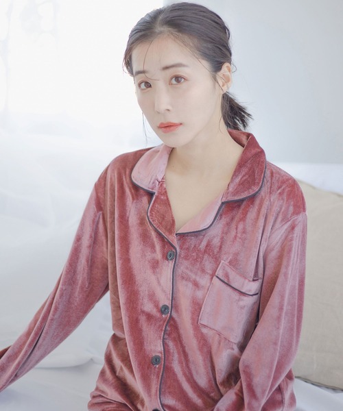 qumerry.（キュメリ）の「ベロアルームウェアセットアップ