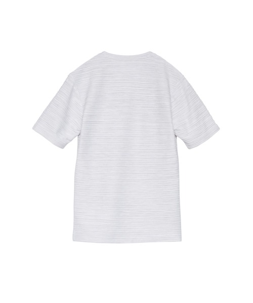 HIGH STREET（ハイストリート）の「HIGH STREET∴タックカノコボーダーVネックカットソー（Tシャツ/カットソー・メンズ・ホワイト/ブラック/ブルー・L/LL/M）」の8枚目の写真