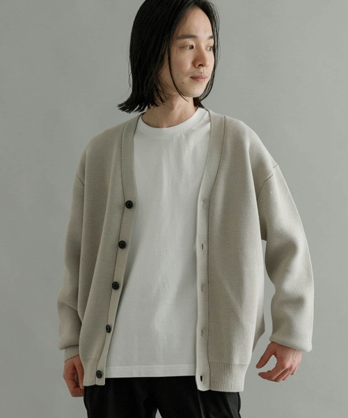 URBAN RESEARCH（アーバンリサーチ）の「ミラノリブVネックカーディガン（カーディガン/ボレロ・メンズ・グレー/ライトグレー/イエロー系その他/グレー系その他・MEDIUM/LARGE/X-LARGE）」の13枚目の写真