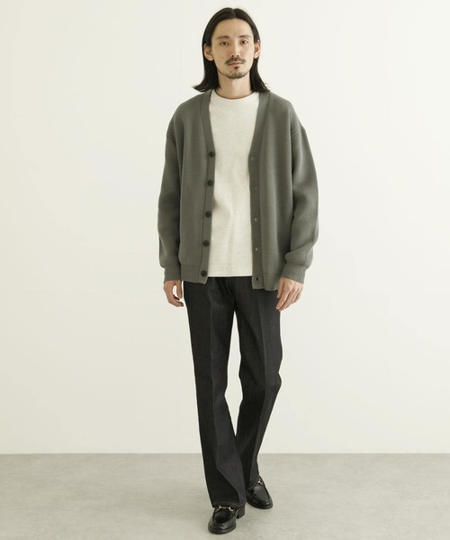 URBAN RESEARCH（アーバンリサーチ）の「ミラノリブVネックカーディガン（カーディガン/ボレロ・メンズ・グレー/ライトグレー/イエロー系その他/グレー系その他・MEDIUM/LARGE/X-LARGE）」の15枚目の写真