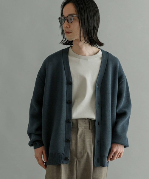 URBAN RESEARCH（アーバンリサーチ）の「ミラノリブVネックカーディガン（カーディガン/ボレロ・メンズ・グレー/ライトグレー/イエロー系その他/グレー系その他・MEDIUM/LARGE/X-LARGE）」の19枚目の写真