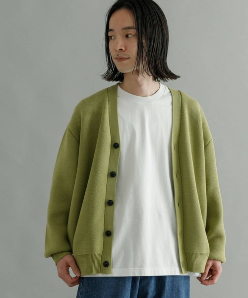 URBAN RESEARCH（アーバンリサーチ）の「ミラノリブVネックカーディガン（カーディガン/ボレロ・メンズ・グレー/ライトグレー/イエロー系その他/グレー系その他・MEDIUM/LARGE/X-LARGE）」の20枚目の写真