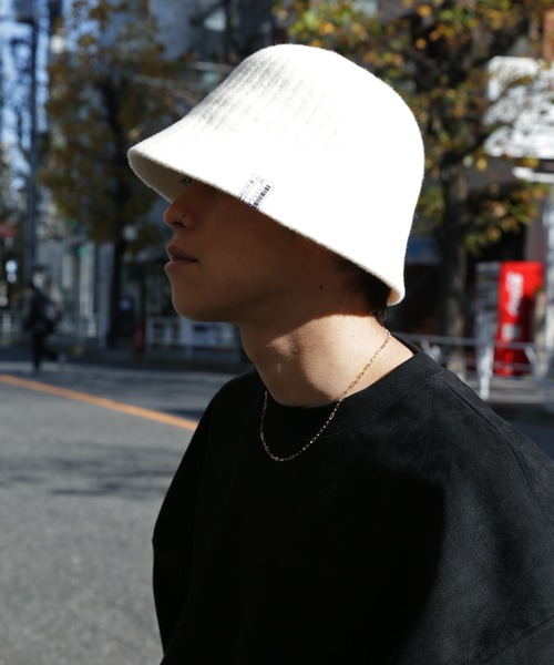 LEGENDA(レジェンダ)の「レジェンダ ブラッシュド バスク ウール ラウンドハット / LEGENDA Brushed Basque Wool Round Hat(ハット・メンズ・オフホワイト/ブラック・FREE)」の3枚目の写真