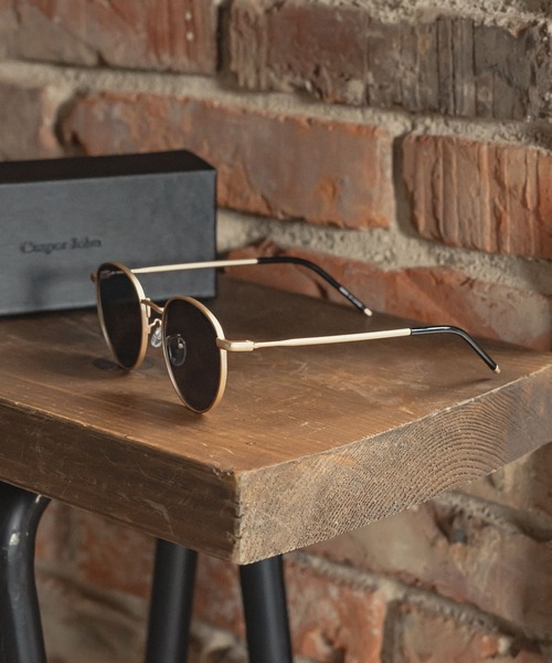 CASPER JOHN（キャスパージョン）の「Boston sunglasses/ボストンサングラス（サングラス・メンズ・ゴールド/ブラック/シルバー・FREE）」の9枚目の写真