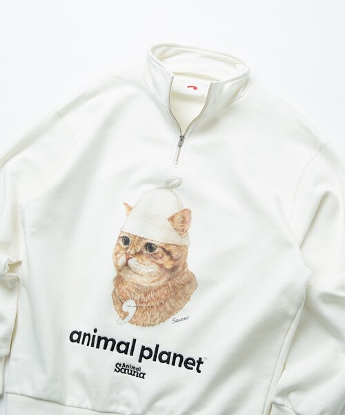 サウベニア×アニマルプラネット ハーフジップ スウェット/トイプードル FREAK'S STORE（フリークスストア）の「SAUVENIR×Animal Planet
