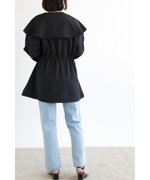 &. NOSTALGIA(アンドドットノスタルジア)の「【ZOZO限定】ビッグカラーマウンテンパーカー(マウンテンパーカー・レディース・カーキ/ブラック・FREE)」の3枚目の写真