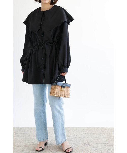 &. NOSTALGIA(アンドドットノスタルジア)の「【ZOZO限定】ビッグカラーマウンテンパーカー(マウンテンパーカー・レディース・カーキ/ブラック・FREE)」の5枚目の写真