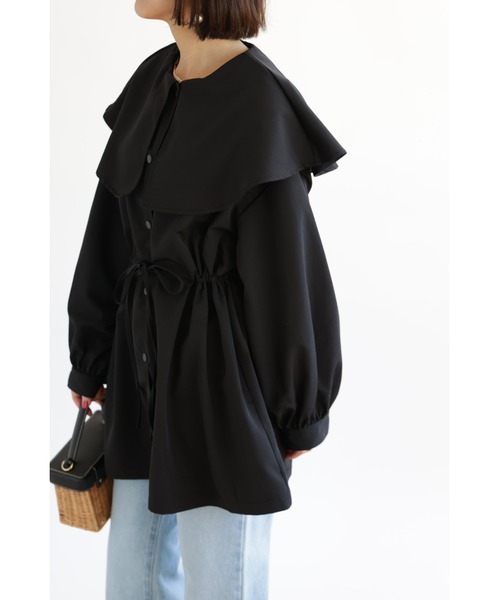 &. NOSTALGIA(アンドドットノスタルジア)の「【ZOZO限定】ビッグカラーマウンテンパーカー(マウンテンパーカー・レディース・カーキ/ブラック・FREE)」の8枚目の写真