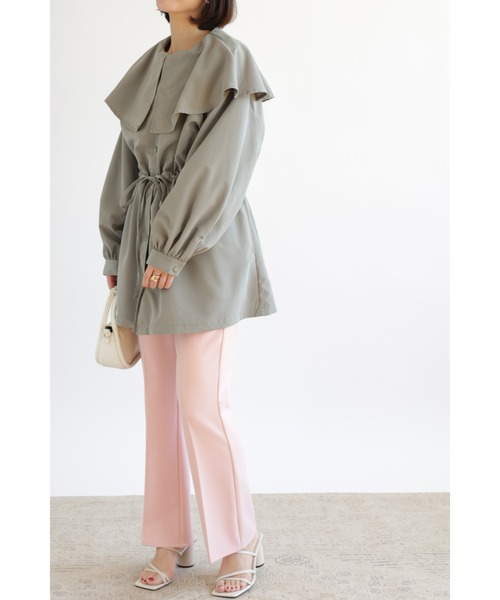 &. NOSTALGIA(アンドドットノスタルジア)の「【ZOZO限定】ビッグカラーマウンテンパーカー(マウンテンパーカー・レディース・カーキ/ブラック・FREE)」の13枚目の写真