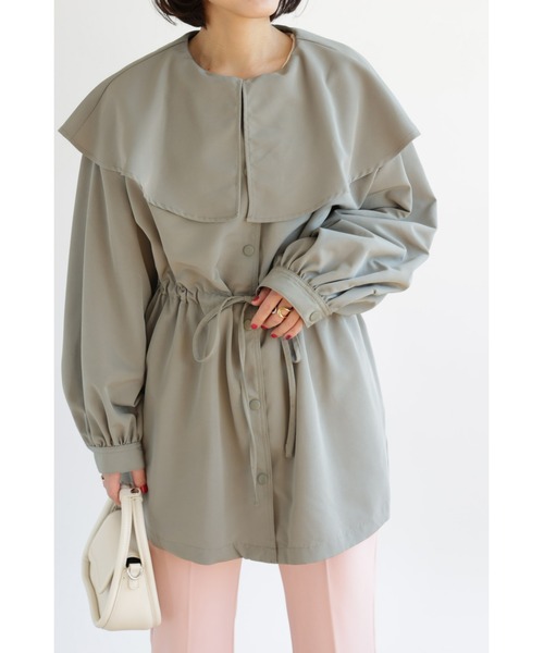 &. NOSTALGIA(アンドドットノスタルジア)の「【ZOZO限定】ビッグカラーマウンテンパーカー(マウンテンパーカー・レディース・カーキ/ブラック・FREE)」の17枚目の写真