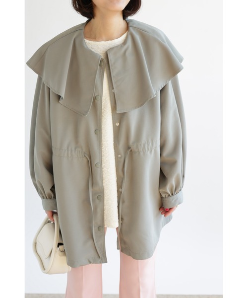 &. NOSTALGIA(アンドドットノスタルジア)の「【ZOZO限定】ビッグカラーマウンテンパーカー(マウンテンパーカー・レディース・カーキ/ブラック・FREE)」の18枚目の写真