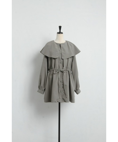 &. NOSTALGIA(アンドドットノスタルジア)の「【ZOZO限定】ビッグカラーマウンテンパーカー(マウンテンパーカー・レディース・カーキ/ブラック・FREE)」の21枚目の写真