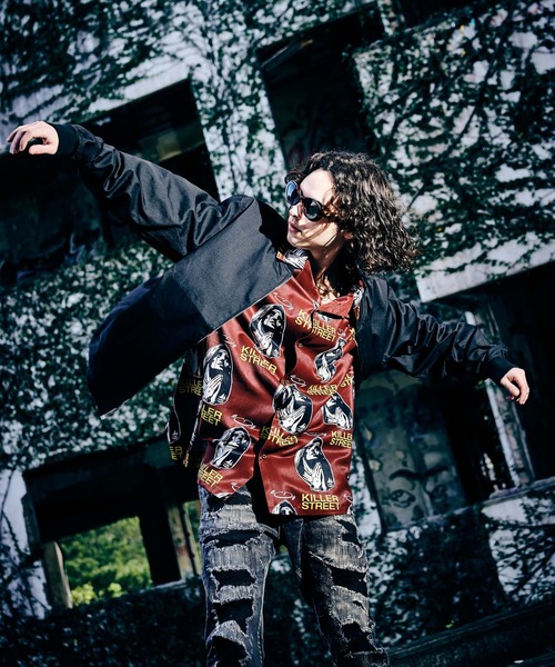 glamb（グラム）の「Prayer Stadium Jumper / プレイヤースタジアムジャンパー（スタジャン・メンズ・ブラック・S/M/L）」の19枚目の写真