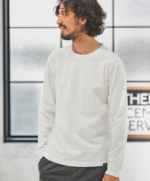 1minute 1second(ワンミニットワンセカンド)の「mlt4217-7oz open end L-S cut&sewn カットソー(Tシャツ/カットソー・メンズ・ホワイト/トップグレー/ブラック・XL/S/L/M)」の4枚目の写真