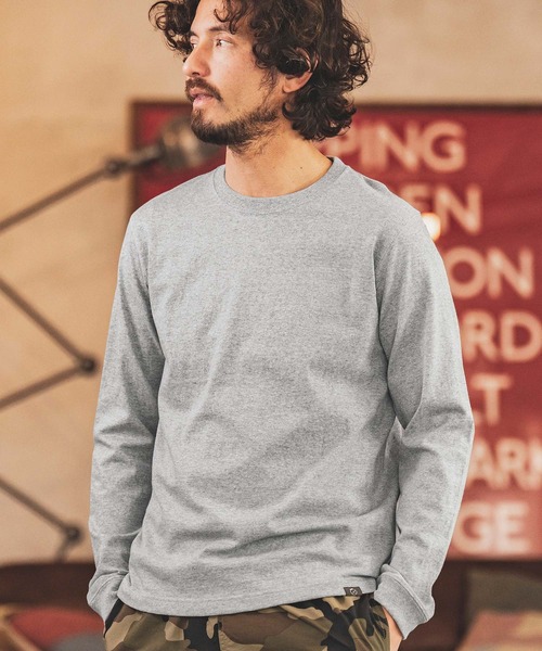 1minute 1second(ワンミニットワンセカンド)の「mlt4217-7oz open end L-S cut&sewn カットソー(Tシャツ/カットソー・メンズ・ホワイト/トップグレー/ブラック・XL/S/L/M)」の9枚目の写真