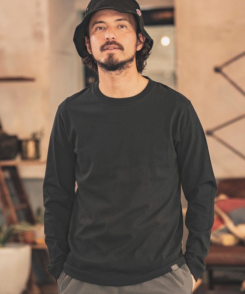 1minute 1second(ワンミニットワンセカンド)の「mlt4217-7oz open end L-S cut&sewn カットソー(Tシャツ/カットソー・メンズ・ホワイト/トップグレー/ブラック・XL/S/L/M)」の12枚目の写真