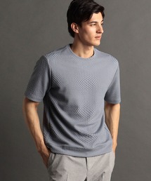 ジオメトリック ブリスタージャカード Tシャツ