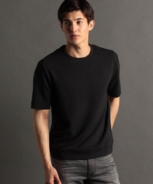 MONSIEUR NICOLE | ジオメトリック ブリスタージャカード Tシャツ(Tシャツ/カットソー)