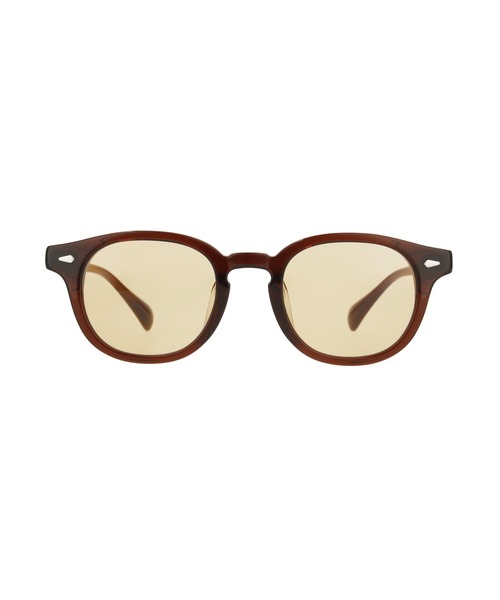 Zoff(ゾフ)の「ウェリントン型 ライトカラー 太縁 黒縁 ヴィンテージ デザイン サングラス(サングラス・レディース・ダークブラウン/ブラック/ブラウン系その他/ライトイエロー・FREE)」の18枚目の写真