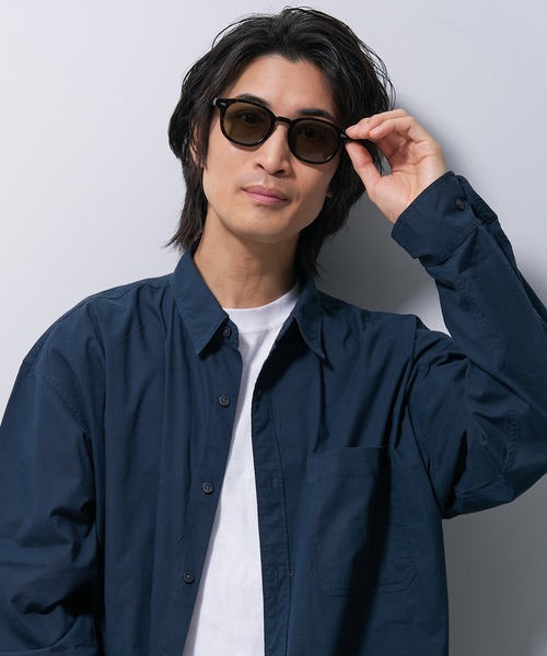 Zoff(ゾフ)の「ウェリントン型 ライトカラー 太縁 黒縁 ヴィンテージ デザイン サングラス(サングラス・レディース・ダークブラウン/ブラック/ブラウン系その他/ライトイエロー・FREE)」の14枚目の写真