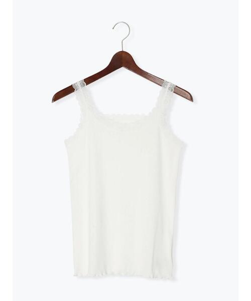 Te chichi（テチチ）の「前後2WAYレースタンクトップ（Tシャツ/カットソー・レディース・オフホワイト/ブラック/グリーン/ホワイト・ﾌﾘ-）」の11枚目の写真