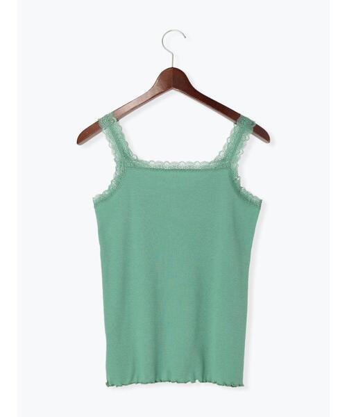 Te chichi（テチチ）の「前後2WAYレースタンクトップ（Tシャツ/カットソー・レディース・オフホワイト/ブラック/グリーン/ホワイト・ﾌﾘ-）」の12枚目の写真