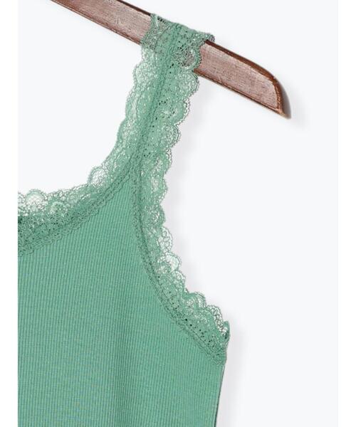 Te chichi（テチチ）の「前後2WAYレースタンクトップ（Tシャツ/カットソー・レディース・オフホワイト/ブラック/グリーン/ホワイト・ﾌﾘ-）」の14枚目の写真