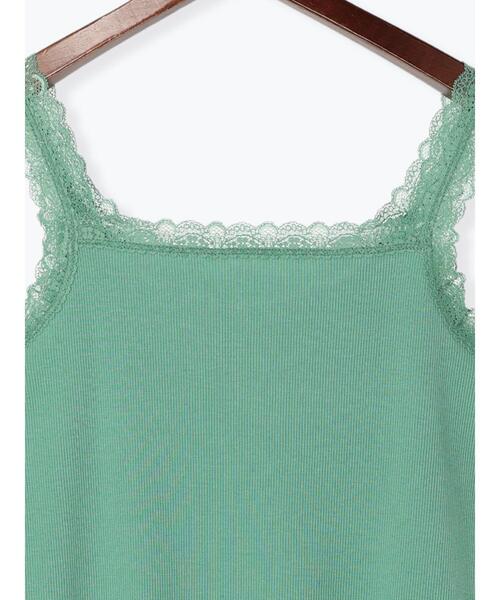 Te chichi（テチチ）の「前後2WAYレースタンクトップ（Tシャツ/カットソー・レディース・オフホワイト/ブラック/グリーン/ホワイト・ﾌﾘ-）」の7枚目の写真