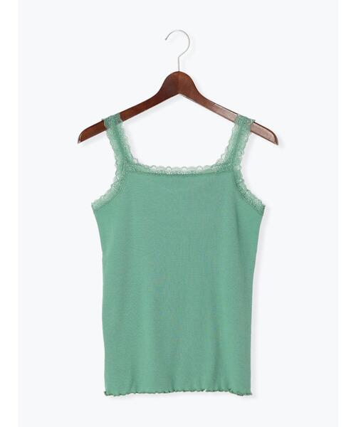 Te chichi（テチチ）の「前後2WAYレースタンクトップ（Tシャツ/カットソー・レディース・オフホワイト/ブラック/グリーン/ホワイト・ﾌﾘ-）」の9枚目の写真