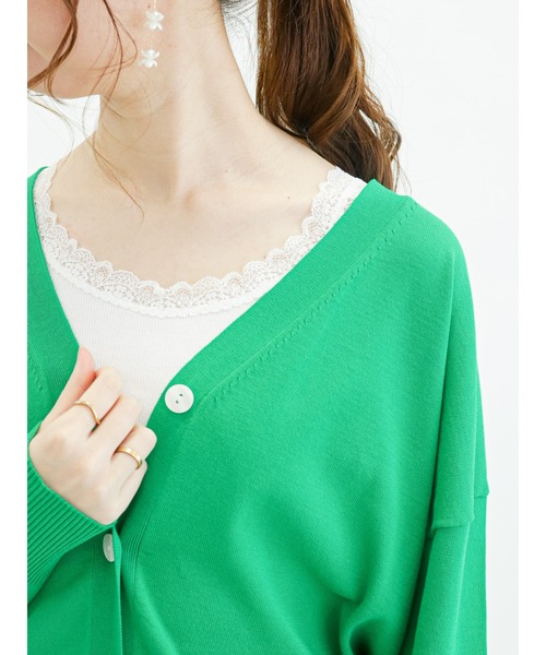 Te chichi（テチチ）の「前後2WAYレースタンクトップ（Tシャツ/カットソー・レディース・オフホワイト/ブラック/グリーン/ホワイト・ﾌﾘ-）」の3枚目の写真