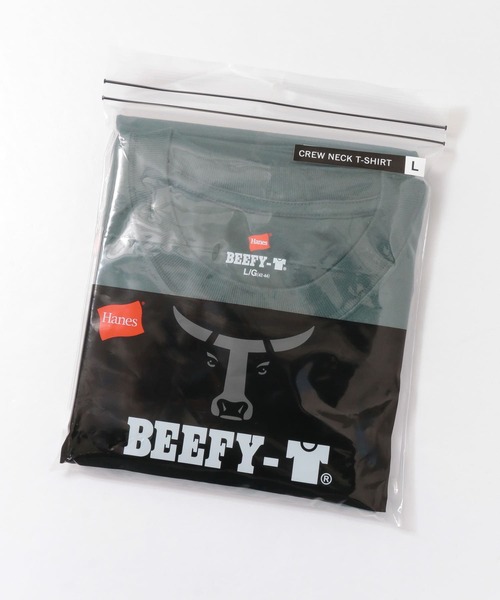 HANES(ヘインズ)の「Hanes BEEFY T-SHIRTS 1P(Tシャツ/カットソー・メンズ・ホワイト/パープル/ブラック/グリーン・LARGE/MEDIUM/X-LARGE)」の21枚目の写真
