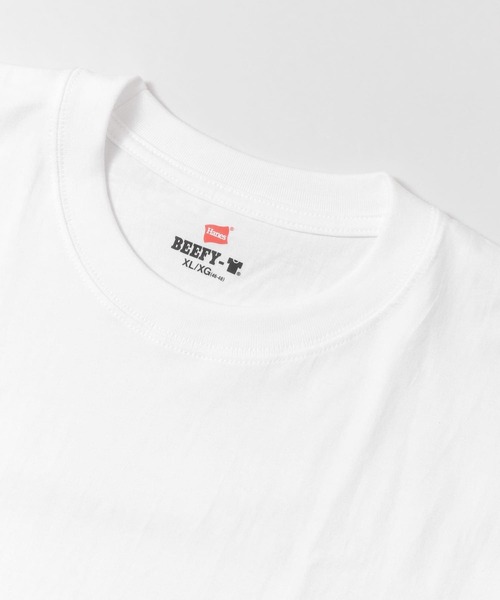 HANES(ヘインズ)の「Hanes BEEFY T-SHIRTS 1P(Tシャツ/カットソー・メンズ・ホワイト/パープル/ブラック/グリーン・LARGE/MEDIUM/X-LARGE)」の22枚目の写真