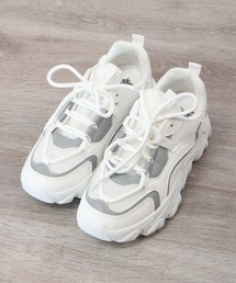 LOVEHUNTER 厚底メッシュスニーカー ダッドスニーカー