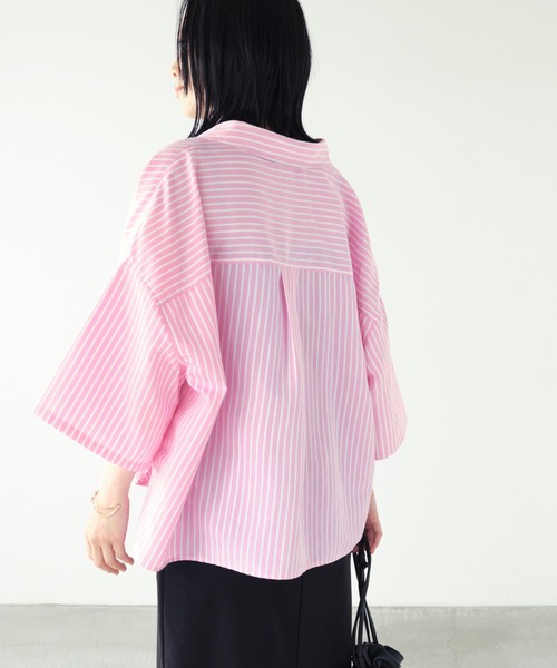 美品 アストラット 3万円 オーバーサイズのブラウス ピンク系 シャツ A572 美品 アストラット 3万円 オーバーサイズのブラウス ピンク系