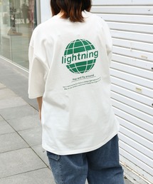 【ZIP FIVE】【ユニセックス】 バックプリント / フロントロゴ / ゲームシャツ / ストリート ビッグシルエット ハーフスリーブ Tシャツ