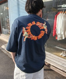 ZIP FIVE | 【ユニセックス】バックプリント&フロントロゴ ストリートビッグシルエット半袖Tシャツ(Tシャツ/カットソー)