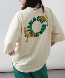 ZIP FIVE | バックプリント＆フロントロゴ ストリートビッグシルエット半袖Tシャツ(Tシャツ/カットソー)