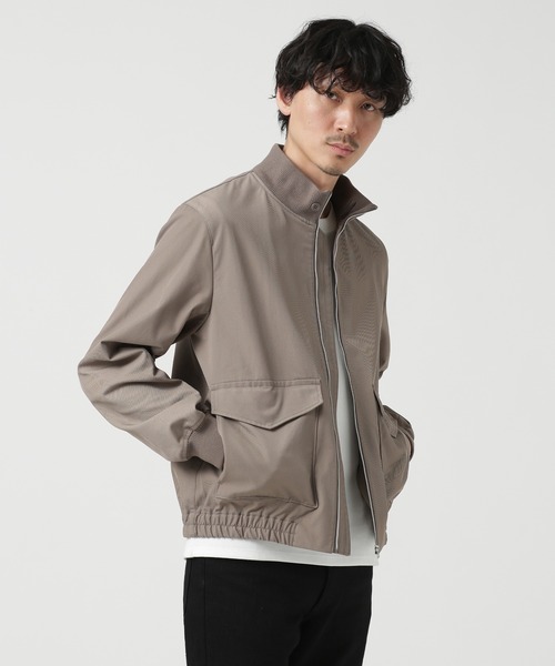 NANO universe（ナノユニバース）の「LB.03/タスランカルゼミリタリーリブブルゾン（ブルゾン・メンズ・ブラック/モカ・S/M/L）」の2枚目の写真