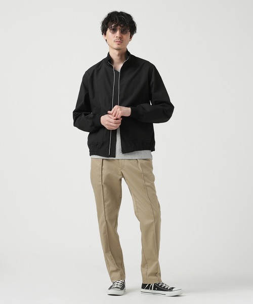 NANO universe（ナノユニバース）の「LB.03/タスランカルゼミリタリーリブブルゾン（ブルゾン・メンズ・ブラック/モカ・S/M/L）」の5枚目の写真