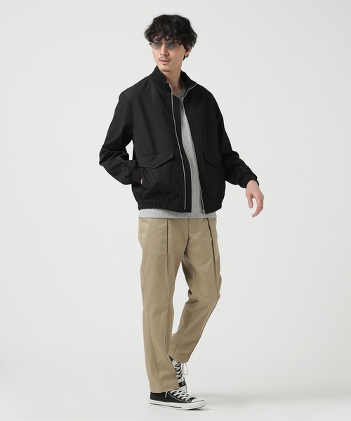 NANO universe（ナノユニバース）の「LB.03/タスランカルゼミリタリーリブブルゾン（ブルゾン・メンズ・ブラック/モカ・S/M/L）」の6枚目の写真